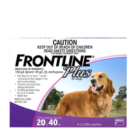 Frontline Plus Large Dogs 20 To 40kg Purple 3 Pack