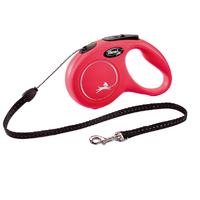 Flexi Retractable Cord - SMALL (Upto 12kg)- 5m RED