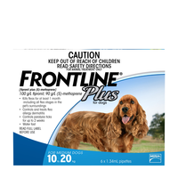 Frontline Plus Medium Dogs 10 To 20kg Blue