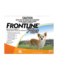 Frontline Plus Small Dogs Up To 10kg Orange