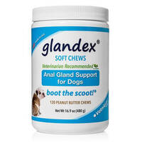 Glandex Soft Peanut Butter chews 120 Chews