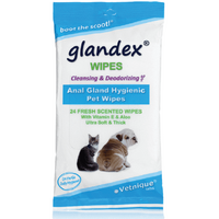 Glandex Anal Gland Hygienic pet Wipes 75-pack