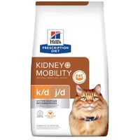 Hill's Prescription Diet k/d + j/d Kidney + Mobility Chicken Flavour Dry Cat Food 2.88kg