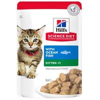 Hill's Science Diet Kitten with Ocean Fish - 85gm x 12 pouches