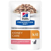 Hill's Prescription Diet k/d with Salmon Wet Cat Food 85gm x 12 pouches