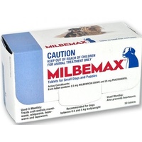 Milbemax For Small Dogs 0.5 - 5kg 50 Tabs Light Blue Box