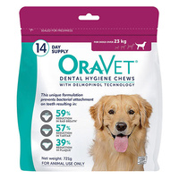 Oravet Dental Chews Large >23kg 14 Chews - Red (out of Stock)
