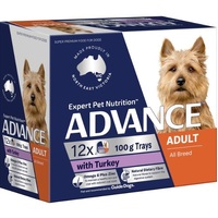 Advance Dog Adult All Breed Turkey - Wet food 12 x 100gm Trays
