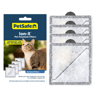 PetSafe Ion-X Pet Fountain Filters 4PK - for Outlast and Viva Fountains