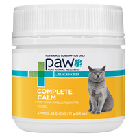 PAW Complete Calm Chews for Cats - 75gm ( Approx 63 Chews)