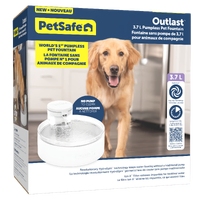 PetSafe Outlast 3.7L Pumpless Pet Water Fountain - For Dogs & cats