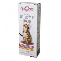 MP CAT LITTER TRAY LINERS LGE 15s