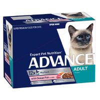 Advance Cat - Adult Ocean Fish in Jelly Pouches - Wet Food 12 x 85gm