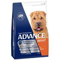 Advance Dog Sensitive Skin & Digestion Adult All Breed Salmon with Rice- Dry Food 13kg