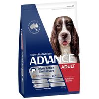 Advance Dog Dental Care Triple Action Adult Medium Breed Chicken with Rice - Dry Food 3kg