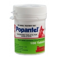 Popantel Tapeworm Tablets For Dogs And Cats 10kg 100-Tablets (out of stock)