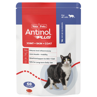 Antinol Plus for Cats  - Joint + Skin + Coat - 60 Capsules