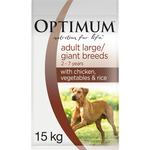 Optimum Adult Dog - Large Breed with Chicken - Dry Food 15kg