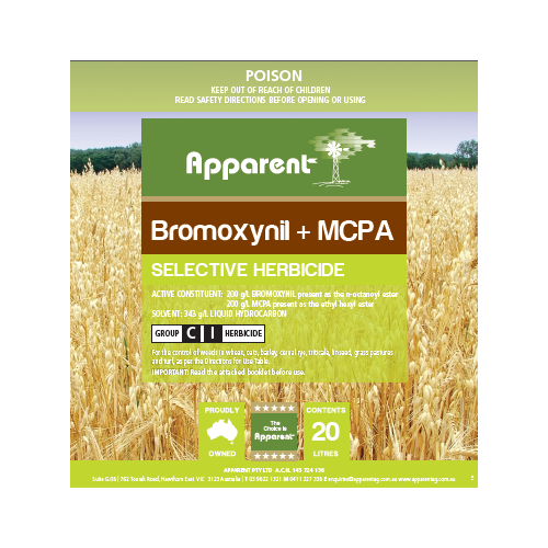 Apparent Bromoxynil + Mcpa 20Lt Selective Herbicide