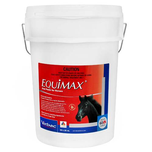 Virbac Equimax Oral Paste For Horses Bucket 60 Tubes