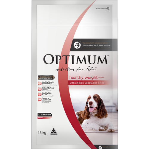 Optimum Adult - Healthy Weight - Chicken & Veg - Dry Dog Food - 13kg