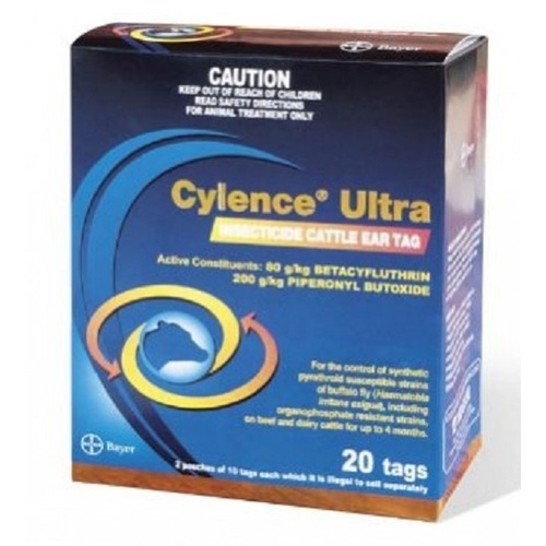 Cylence Ultra Buffalo Fly Ear Tags - 20's (out of Stock)