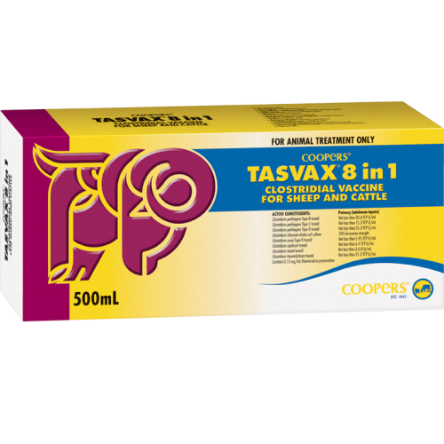 Coopers Tasvax 8 In 1 Vaccine - 500ml (out of stock)