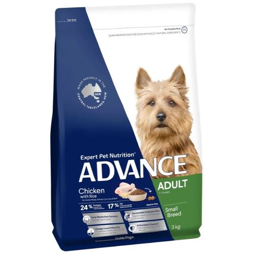 Advance Dog Adult Small Breed Chicken with Rice - Dry Food 8kg