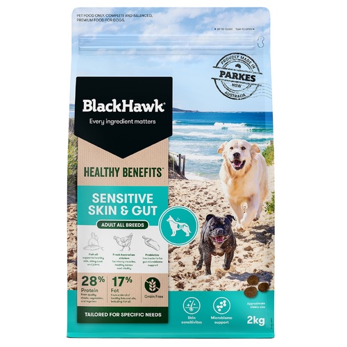 Black Hawk Dog - Healthy Benefits - Sensitive Skin & Gut - Dry Food 12kg