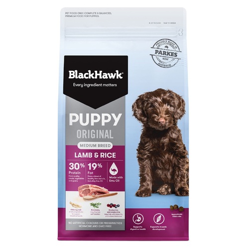 Black Hawk Puppy - Medium Breed - Lamb - Dry Food 20kg