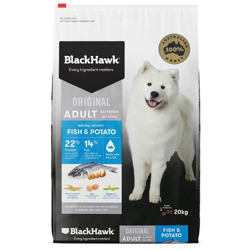 Black Hawk Dog - Adult - Fish & Potato - Dry Food 20kg