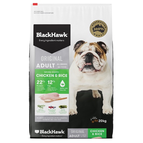 Black Hawk Dog - Adult - Chicken & Rice - Dry Food 20kg