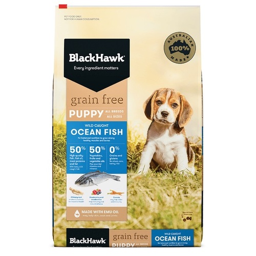 Black Hawk Puppy - Grain Free - Ocean Fish - Dry Food 15kg