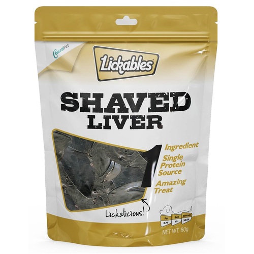Lickables Shaved Liver - Treat for dogs - 80gm