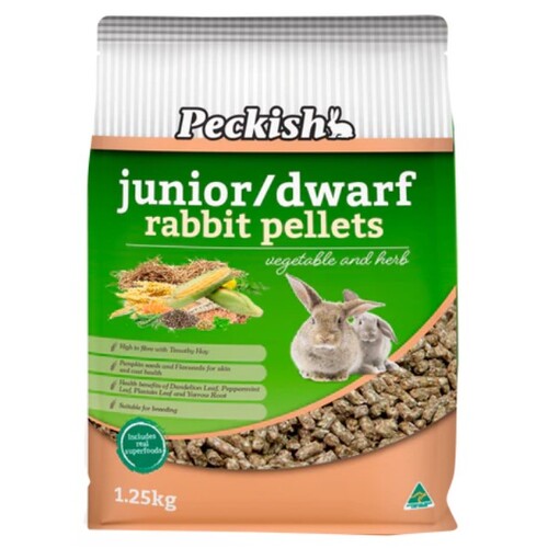 Peckish Junior/dwarf Rabbit pellets 1.25kg