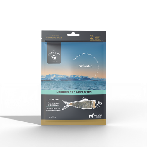 The Supreme Treat Co - Herring Bites - Dog treats - 80gm