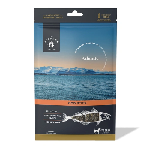 The Supreme Treat Co - Cod Sticks - Dog treats - 7 pieces