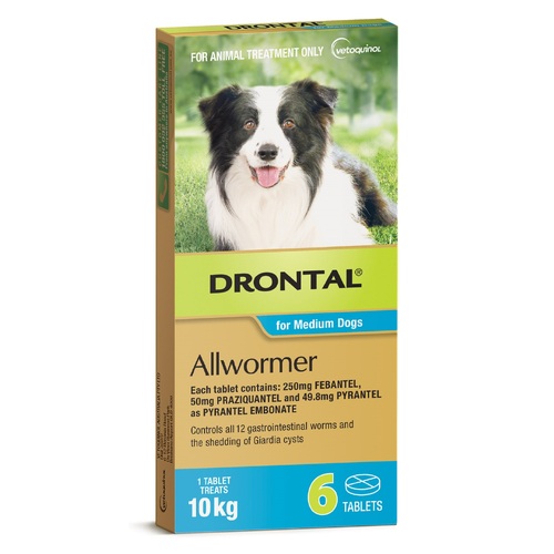 Drontal Allwormer Tablets for Dogs - 10kg