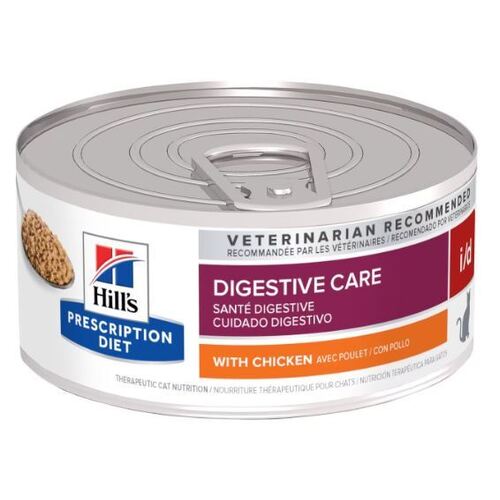 Hill's Prescription Diet i/d with Chicken Wet Cat Food 156gm x 24 Cans