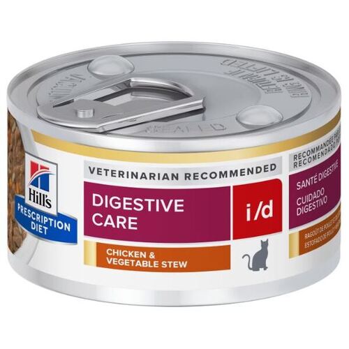 Hill's Prescription Diet i/d Chicken & Vegetable Stew Cat Food 82gm x 24 Cans