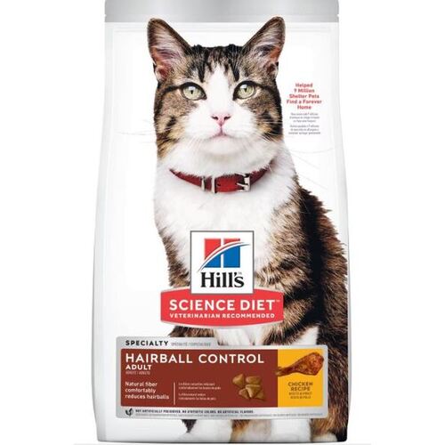 Hill's Science Diet Cat Adult Hairball Control - Chicken Recipe Dry Cat Food 4kg