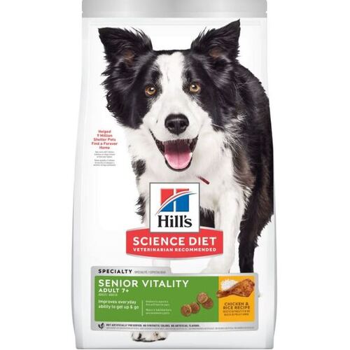 Hill's Science Diet Dog - Adult 7+ Senior Vitality Chicken & Rice Recipe Dog Food 5.66kg