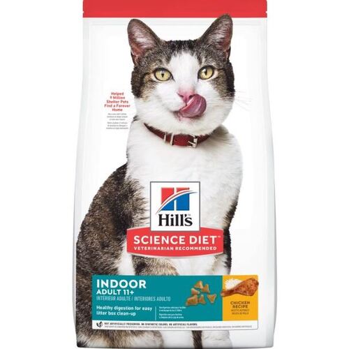 Hill's Science Diet Cat Adult 11+ Indoor Chicken Recipe Dry Food - 3.17kg