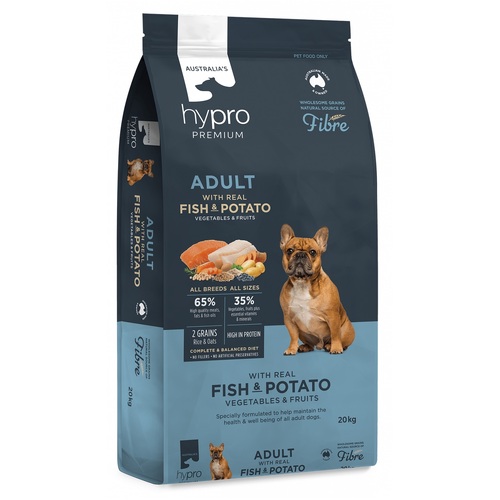 Hypro Premium Dog food Fish & Rice 20kg
