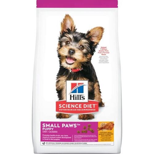 Hill's Science Diet Dog - Puppy Small Paws Chicken Meal, Barley & Brown Rice Recipe - Dry Food 7.03kg
