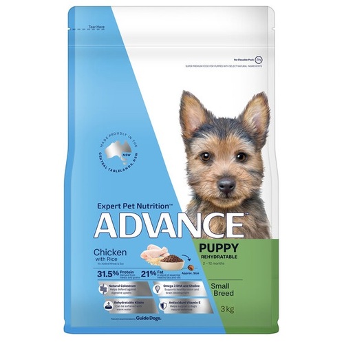 Advance Puppy Rehydrate Small Breed Chicken with Rice - Dry Food 8kg