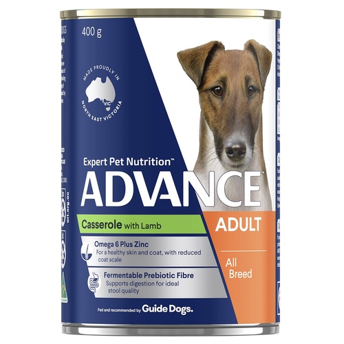 Advance Dog Adult All Breed with Lamb - Wet Food 12 x 400gm Cans