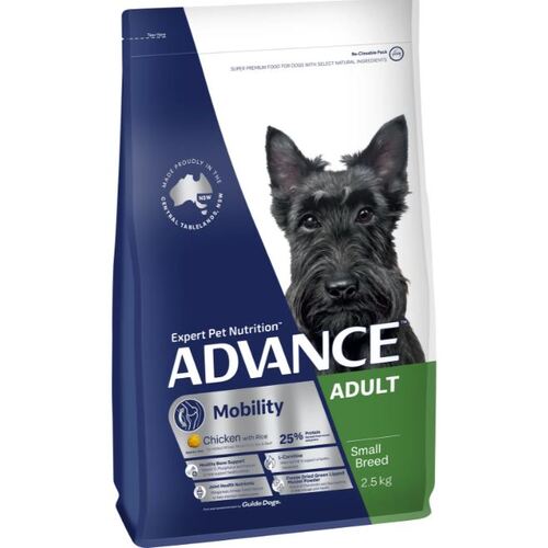 Advance Dog Mobility Adult Small Breed Chicken with Rice - Dry Food 2.5kg