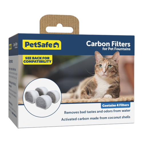 PetSafe Drinkwell Pet Fountain Replacement Charcoal Filter - 4 Pack