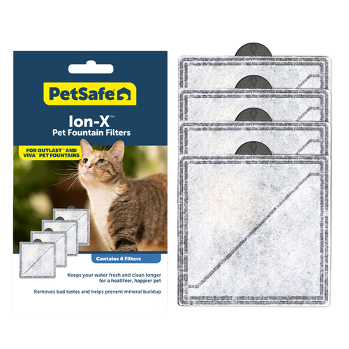PetSafe Ion-X Pet Fountain Filters 4PK - for Outlast and Viva Fountains